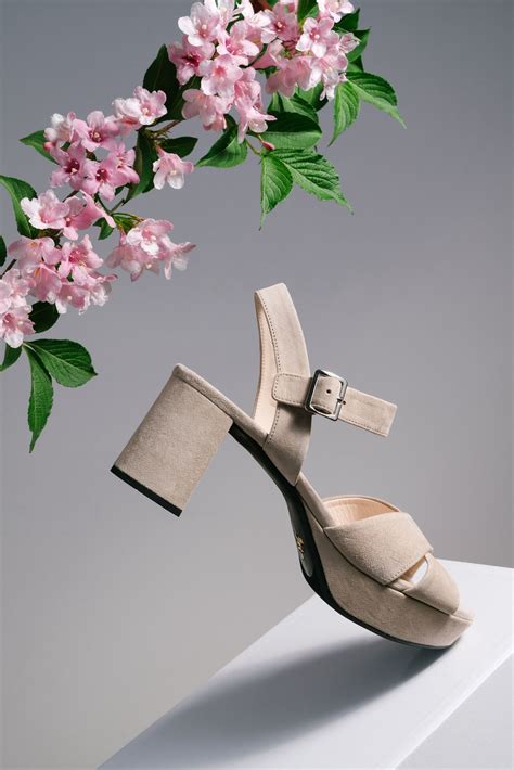 prada shoes with flowers|More.